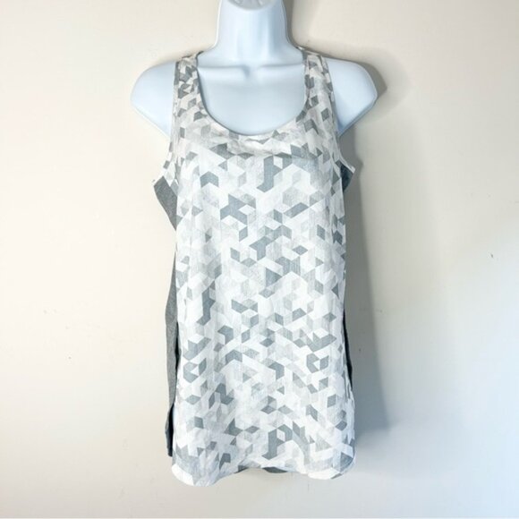 Tuff Athletics Women’s Tank Top Geometric Print Activewear Gray Size Small - Picture 4 of 16